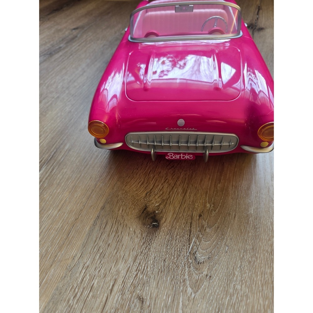 Barbie The Movie Pink Corvette Convertible Chevrolet Toy Car HPX40 - Picture 2 of 5